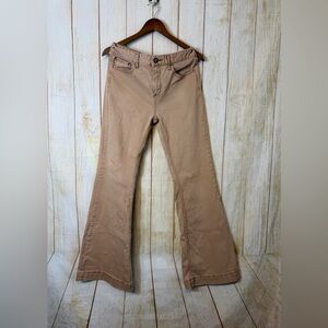 Free People Tan Bell Bottom Flare Jeans | Size 30